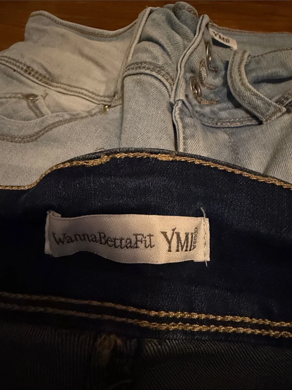 YMI Dark Blue & Light Blue Skinny Jeans Duo
